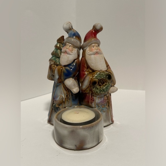 Other - Porcelain Santas Tea Light Holder